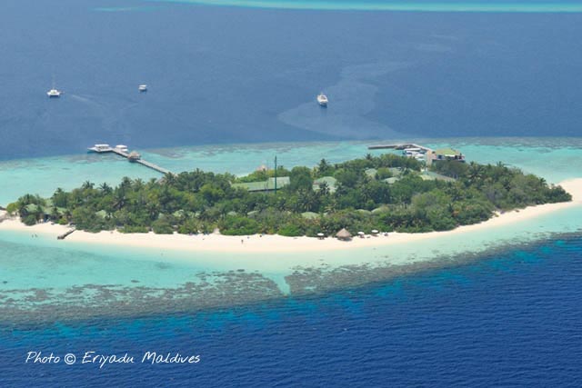 emplacement hôtel Eriyadu Maldives Resort Atoll Nord de Male