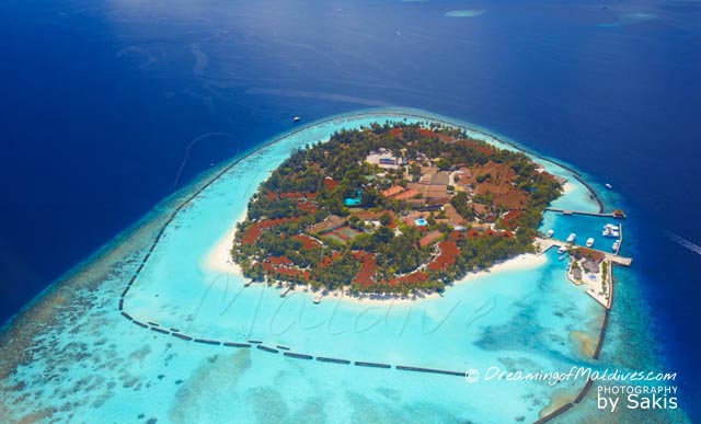 emplacement hôtel Kurumba Maldives Atoll Nord de Male