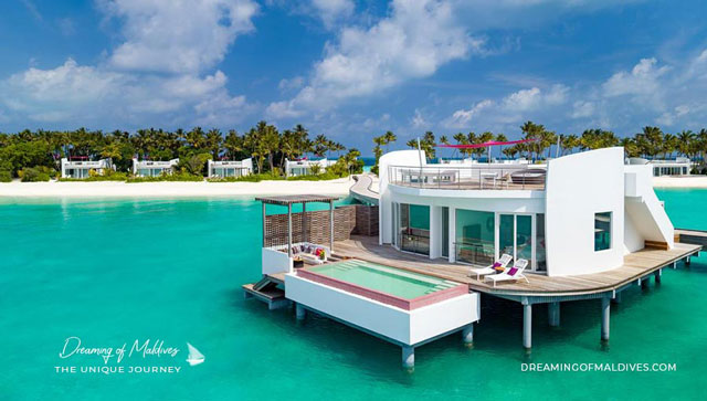 emplacement hôtel LUX* North Male resort Maldives Atoll Nord de Male