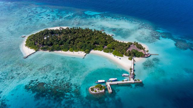 emplacement hôtel Makunudu Maldives Atoll Nord de Male