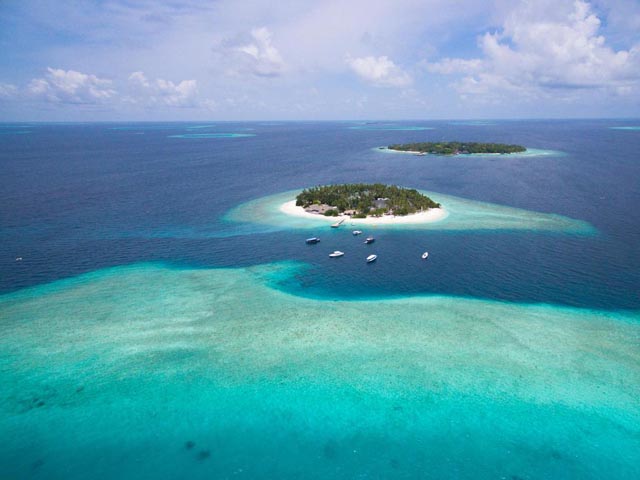 emplacement hôtel Malahini Kuda Bandos Maldives Atoll Nord de Male