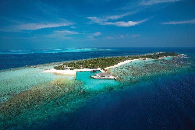 emplacement hôtel OBLU at Sangeli Maldives Atoll Nord de Male