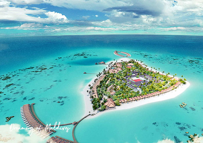 emplacement hôtel Brennia Kottefaru Resort Maldives Raa Atoll