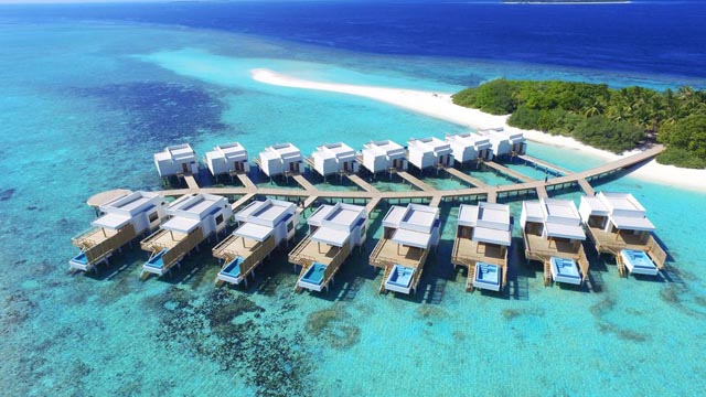 emplacement hôtel Dhigali Maldives Raa Atoll