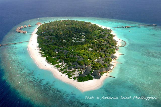 emplacement hôtel Adaaran Select Meedhupparu Raa Atoll