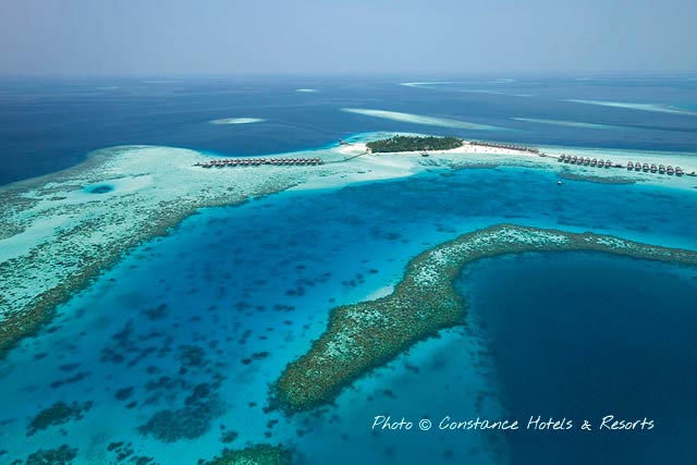 emplacement hôtel Constance Moofushi Ari Atoll