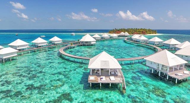 emplacement hôtel Diamond Athuruga Maldives Ari Atoll