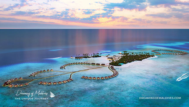 emplacement hôtel Radisson Blu Resort Maldives south Ari Atoll
