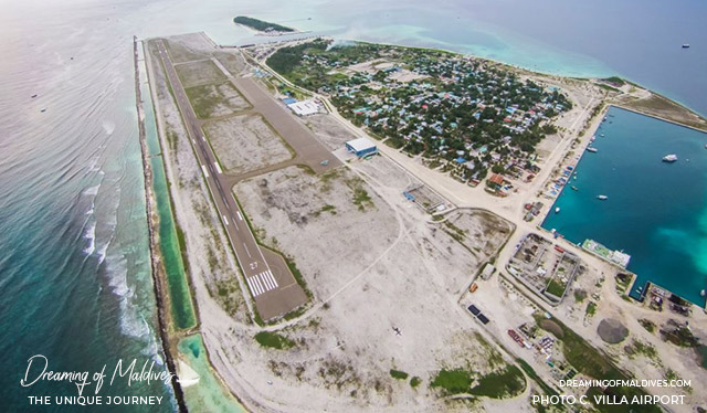 emplacement aéroport Villa Maamigili Sud Ari Atoll