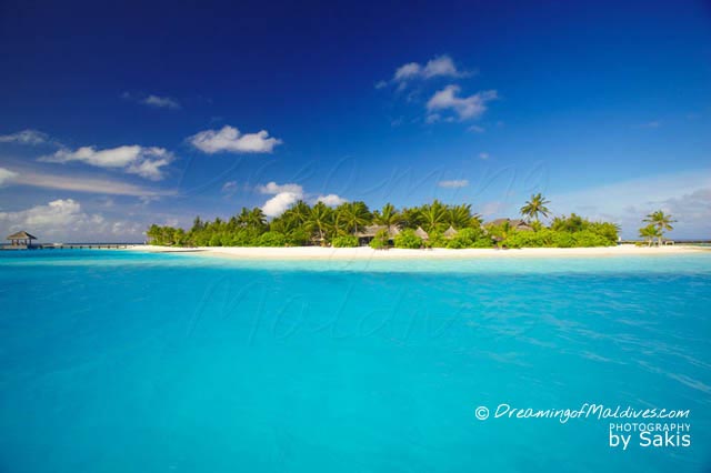 emplacement hôtel Naladhu Maldives Atoll sud de Malé