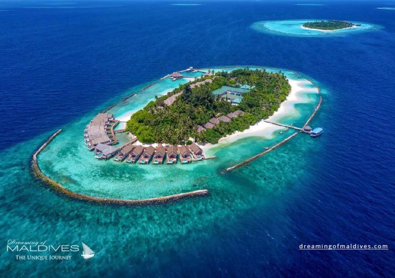 Amaya photo aérienne hôtels des îles Maldives