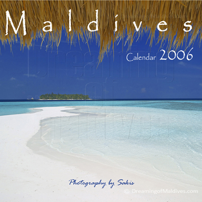 Calendrier Mural des Iles Maldives