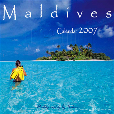 Calendrier Mural des Iles Maldives