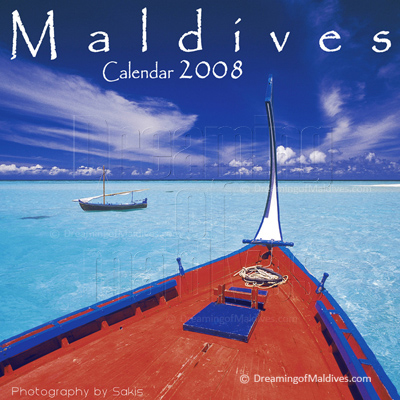 Calendrier Mural des Iles Maldives