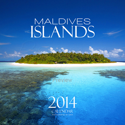 Calendrier Mural des Iles Maldives