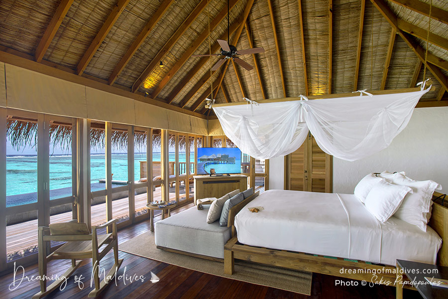 chambre principale de la Villa Familiale Avec Piscine Gili Lankanfushi Maldives