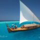 navigation traditionnelle maldivienne sur un dhoni