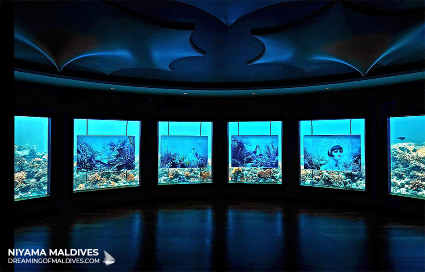 SUBSIX transformé en lieu d'exposition d'Art temporaire Niyama Maldives