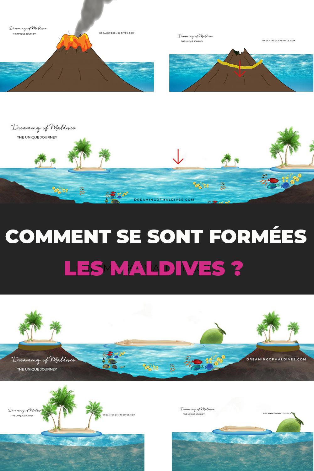 La formation des iles Maldives