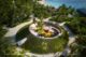 Architecture cylindrique du club enfants design hôtel Ritz-Carlton Maldives