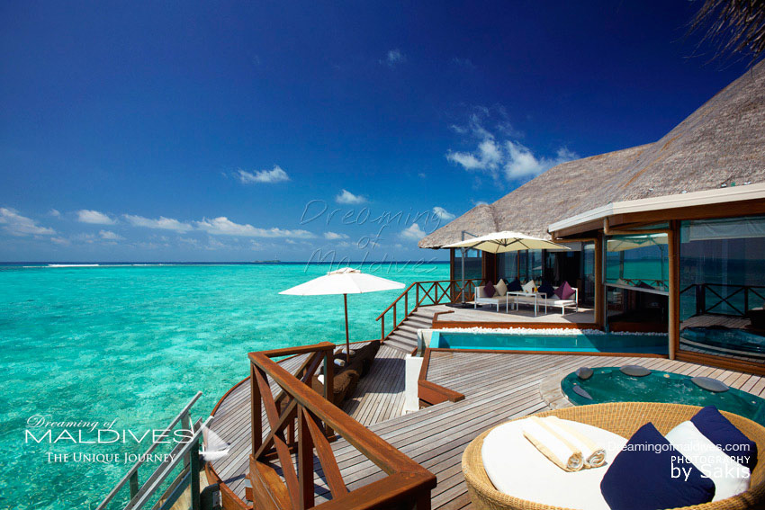 avis hôtel luxe Huvafen Fushi Maldives dans l'atoll nord de male