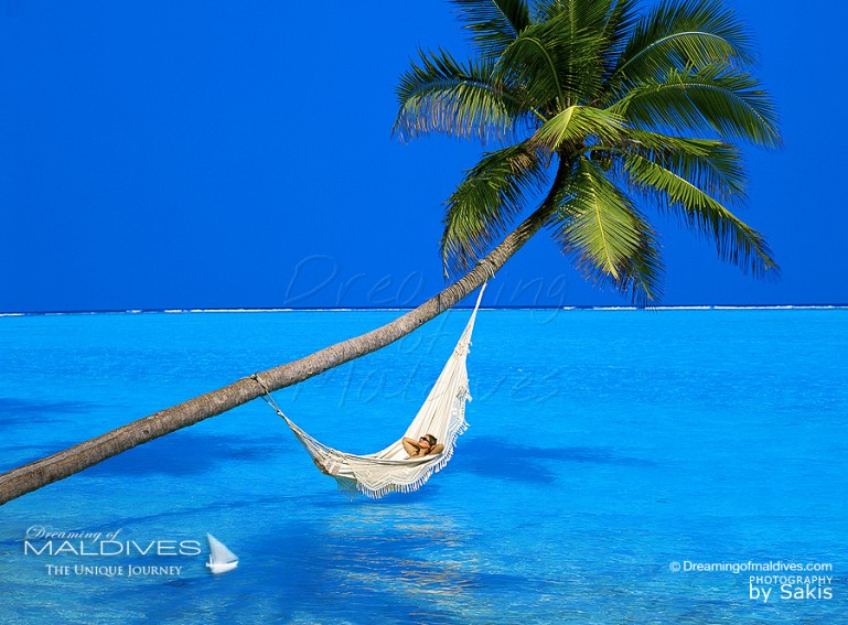 L'Art de ne Rien Faire en Photos et citations. Photo Maldives