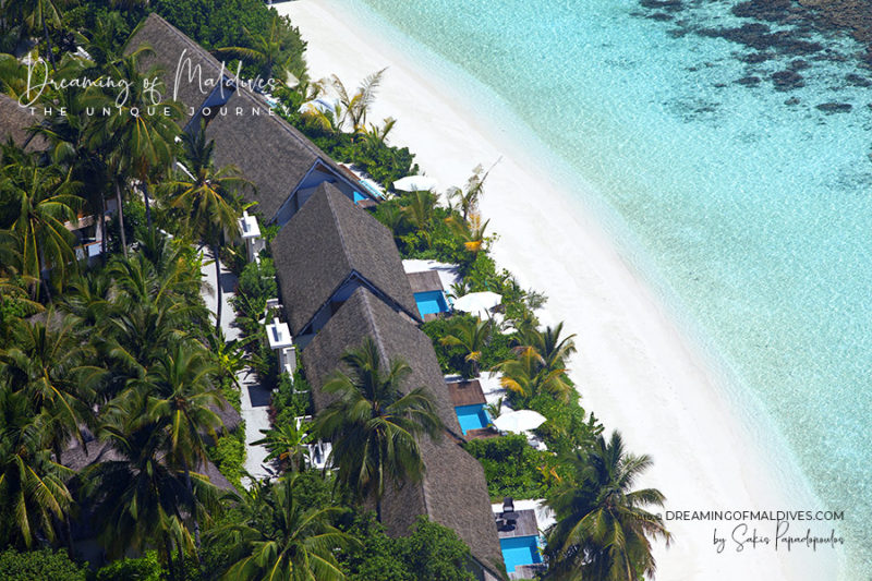 villas sur plage kandolhu acces snorkeling