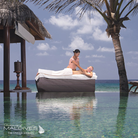 Un massage pour 2 sur la terrasse, chez vous naladhu maldives moment favori
