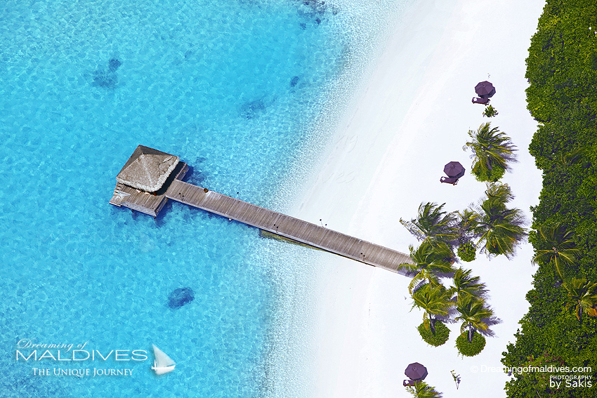 vue aérienne jetée arrivée