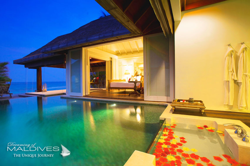 meilleure villa romantique Maldives la OCEAN POOL HOUSE. NALADHU MALDIVES