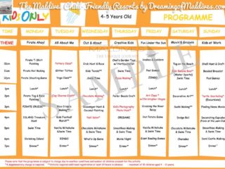 Programme du Club Enfants de One&Only Reethi Rah