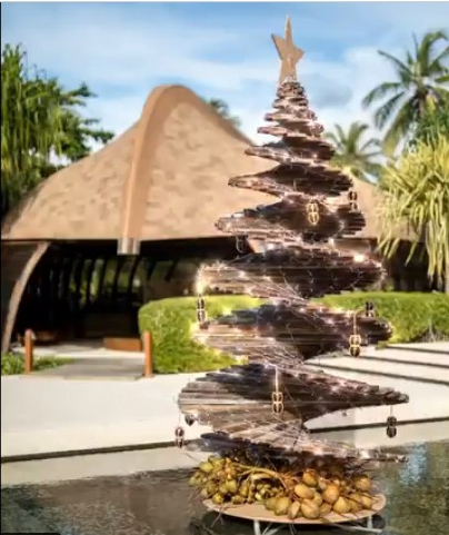 Le sapin de Noël au Park Hyatt Hadahaa Maldives