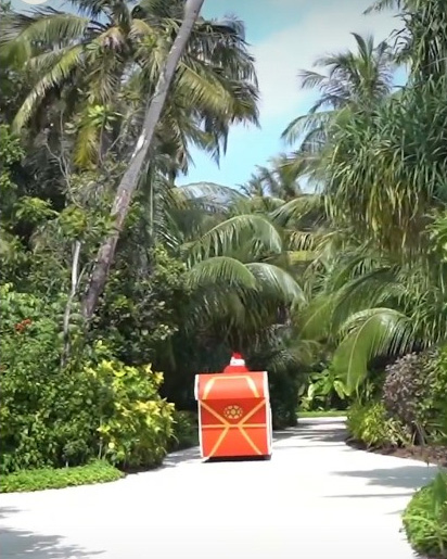 Le Père Noël aux Maldives à Velaa Private Island