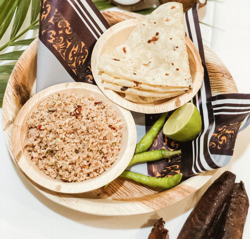 Le Mas huni. petit déjeuner plat traditionnel des Maldives