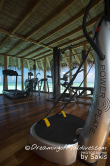 Salle de Gym de la Private Reserve- Gili Lankanfushi Maldives | Photo Sakis Papadopoulos