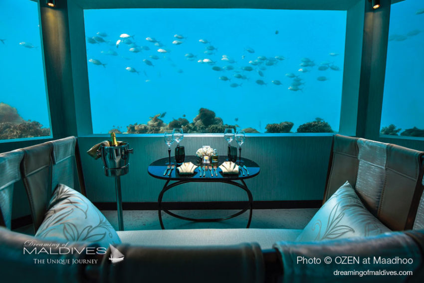 M6m restaurant sous-marin OZEN at Maadhoo Tout Inclu Maldives