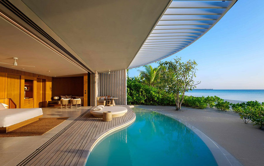Villa sur plage avec piscine, The Ritz-Carlton Maldives