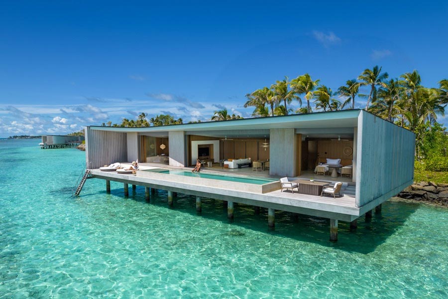 The ritz-Carlton maldives . Villa sur pilotis à 2 chambres / Two-Bedroom Water Pool Villa