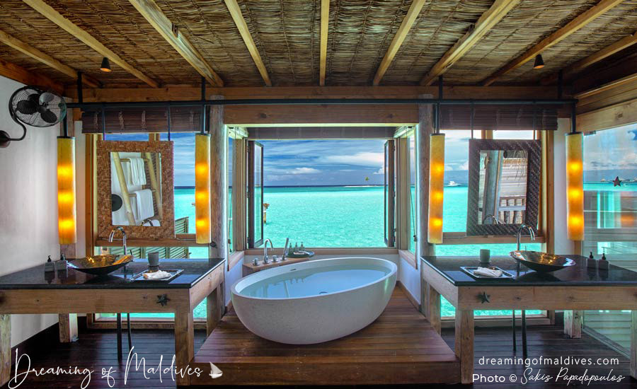Le nouveau design des salles de bain Gili Lankanfushi