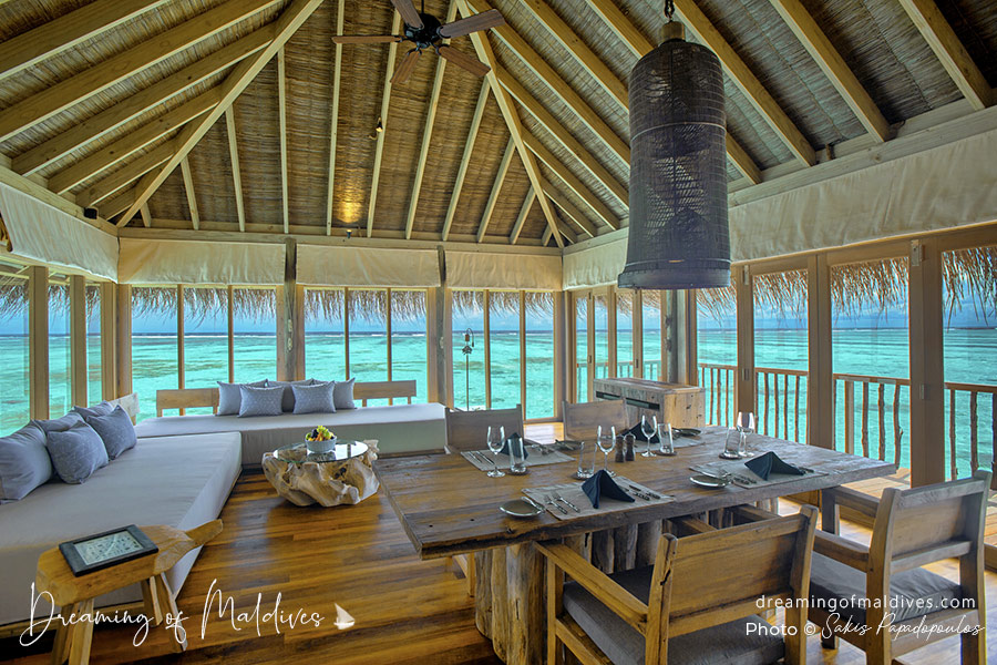 Salon de la Villa Familiale Avec Piscine Gili Lankanfushi Maldives