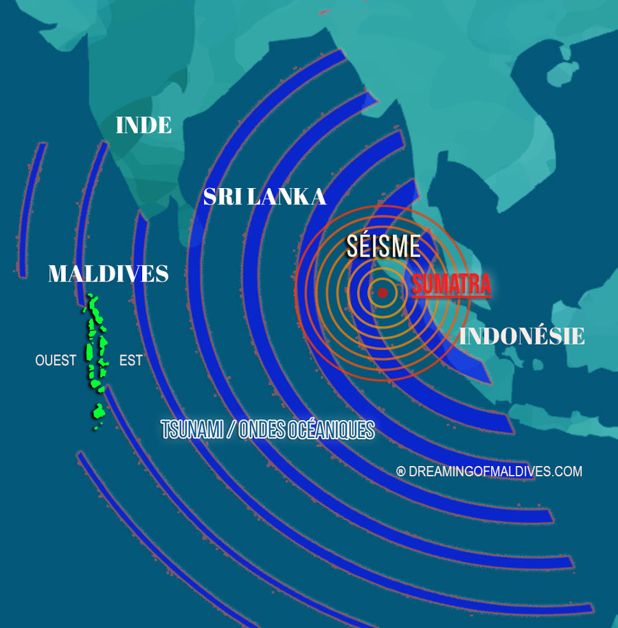 tsunami Maldives 2004 séisme Sumatra vagues îles à l’Est des maldives