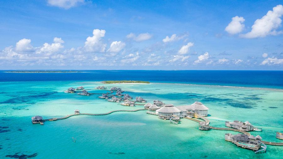 Soneva Jani. Vue aérienne