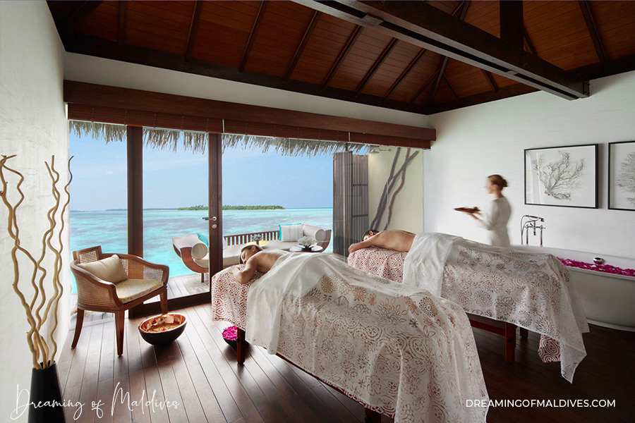 salle de soins Spa Clarins À The Residence Maldives Falhumaafushi