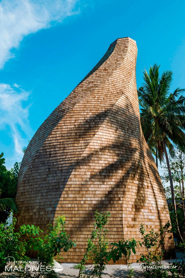 bibliothèque, the Library, en forme de conque géante