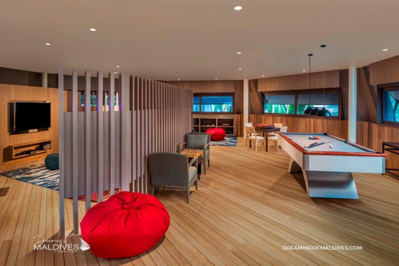 Centre d'activités et de loisirs, La Maison Vommuli. Interieur. Salle de jeux