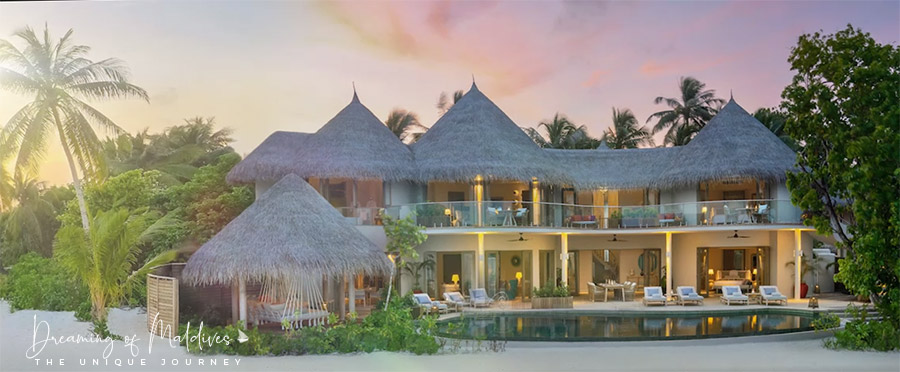 La demeure sur la plage à 3 chambres au Nautilus Maldives