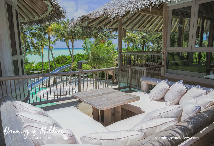 La Villa sur plage à 3 chambres avec toboggan de l'hôtel Soneva Jani