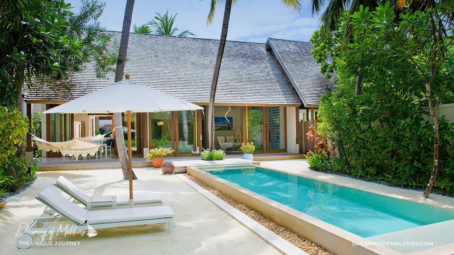 Les plus belles villas sur plage aux Maldives. La Suite sur Plage à Conrad Maldives Rangali Island. The Beach Suite