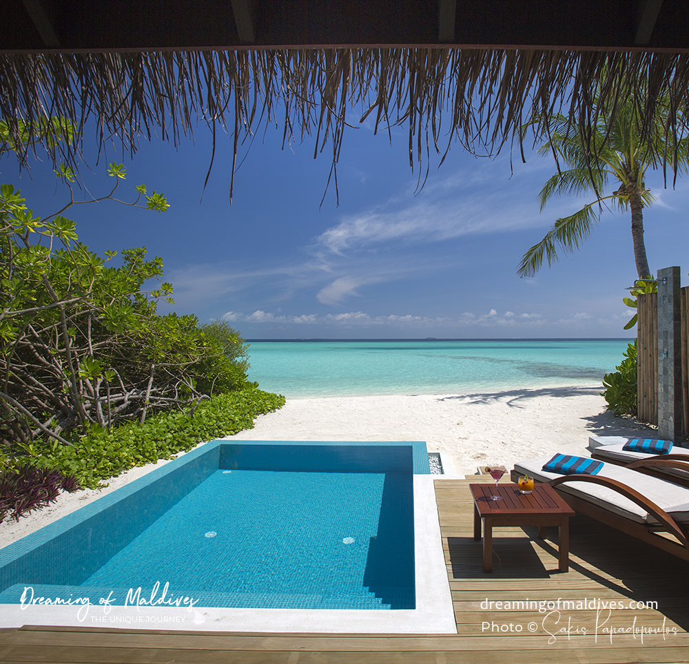 Villa sur plage avec superbe vue sur la mer.