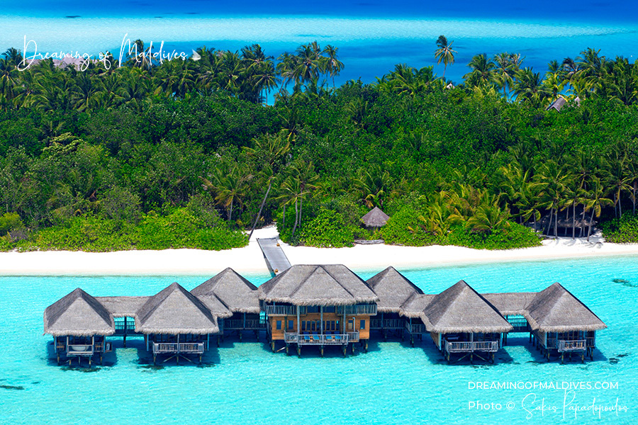 Le Spa Meera À Gili Lankanfushi Maldives photo aérienne